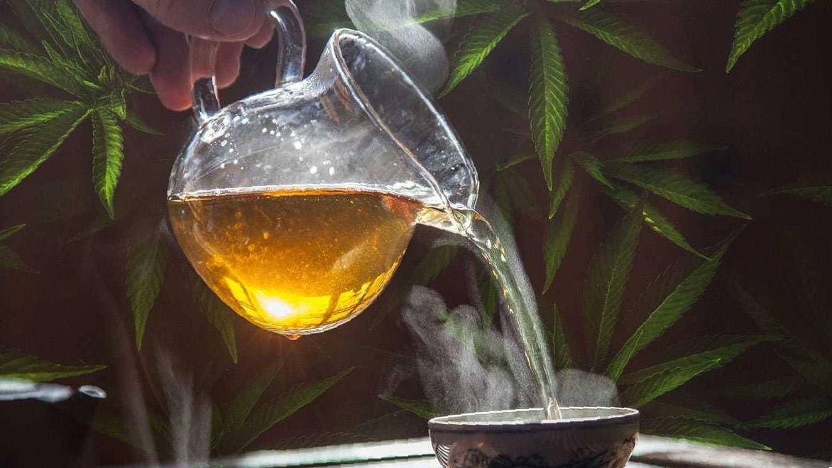 Using cannabis as a tea