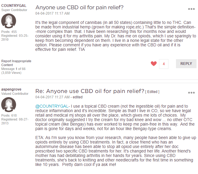 cbd oil user reviews