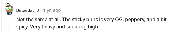 sticky buns strain reddit