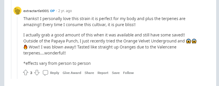 papaya_punch_strain_weed_reddit_positive_review